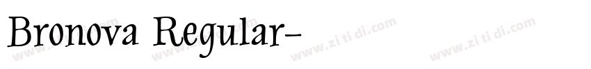 Bronova Regular字体转换